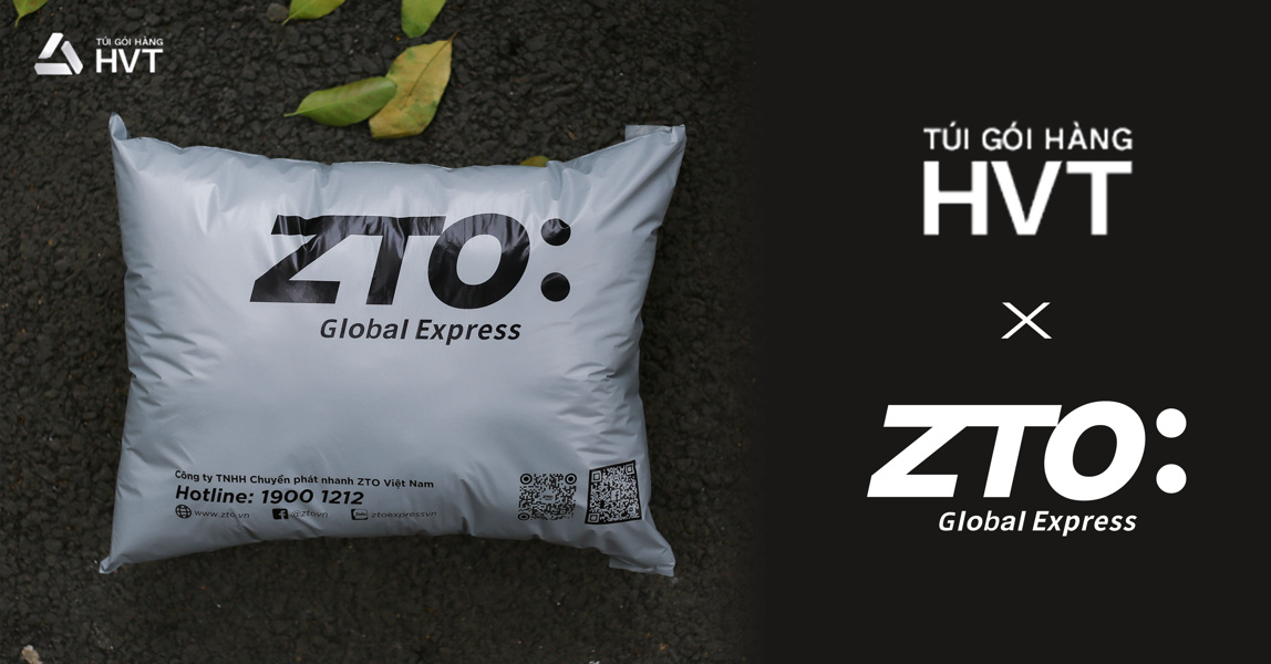 [ZTO Express x HVT] Định vị thương hiệu với túi niêm phong in logo